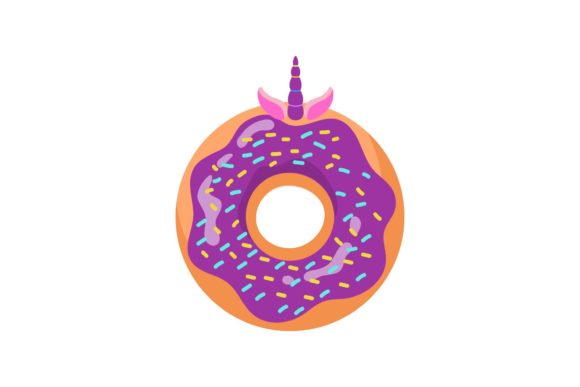 Download Unicorn Donut Taro Sweet Design - Premium Resources