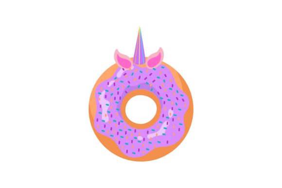 Download Unicorn Donut Blueberry Sweet Design - Premium Resources